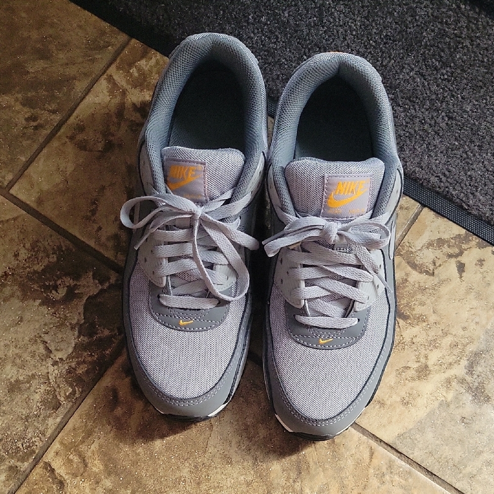 Nike Gray and Orange Athletic Shoes